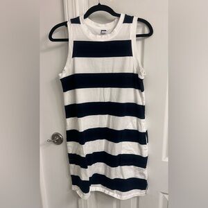 Old Navy Navy and White Sleeveless Dress